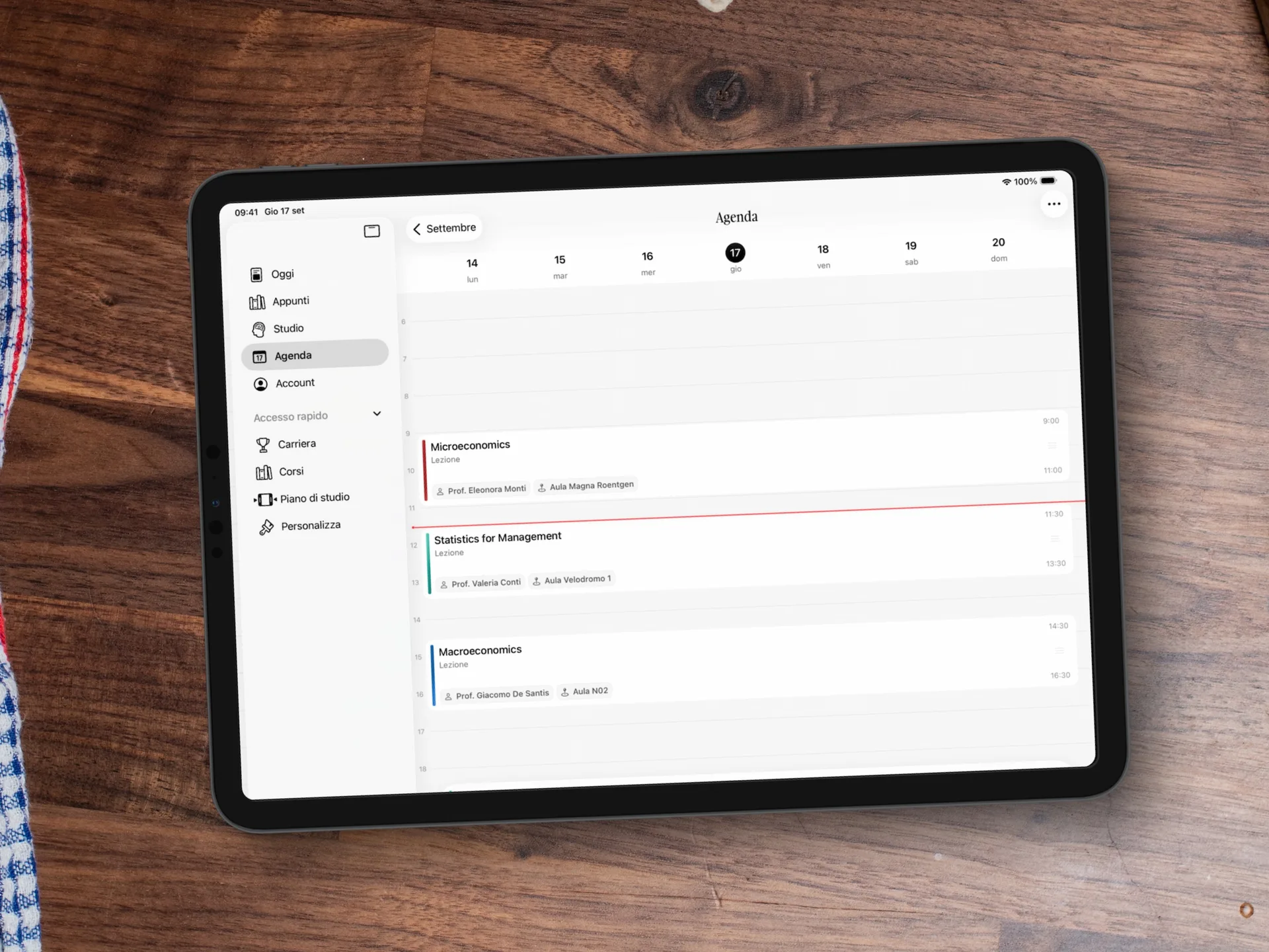 Lauris su iPad, schermata 4