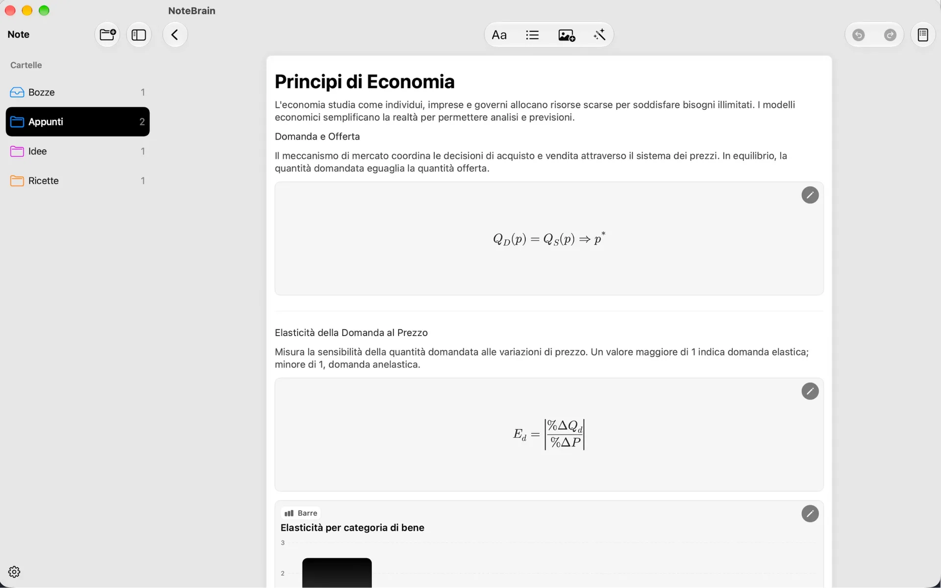 NoteBrain on Mac, screenshot 2
